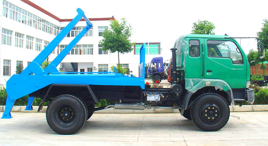 東風(fēng)平頭擺臂式垃圾車(chē)
